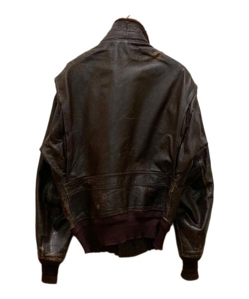 US NAVY（ユーエスネイビー）US NAVY (ユーエスネイビー) ヴィンテージG-1フライトジャケット ブラウン サイズ:40の古着・服飾アイテム