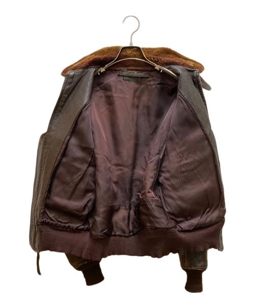 US NAVY（ユーエスネイビー）US NAVY (ユーエスネイビー) ヴィンテージG-1フライトジャケット ブラウン サイズ:40の古着・服飾アイテム