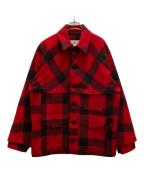 FILSON GARMENTフィルソン ガーメント）の古着「バッファローチェック ダブルマッキーノクルーザージャケット」｜レッド×ブラック