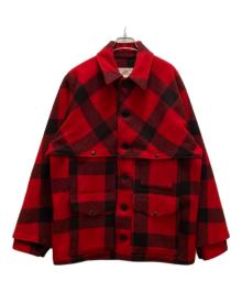 FILSON GARMENT（フィルソン ガーメント）の古着「バッファローチェック ダブルマッキーノクルーザージャケット」｜レッド×ブラック