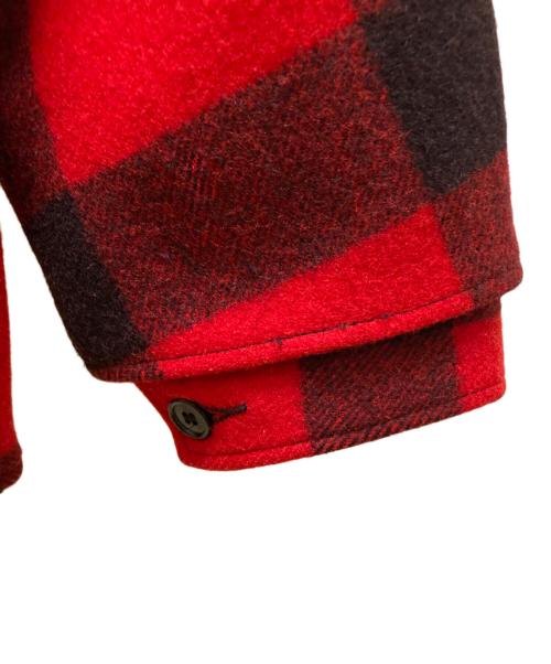 FILSON GARMENT（フィルソン ガーメント）FILSON GARMENT (フィルソン ガーメント) バッファローチェック ダブルマッキーノクルーザージャケット レッド×ブラック サイズ:42の古着・服飾アイテム