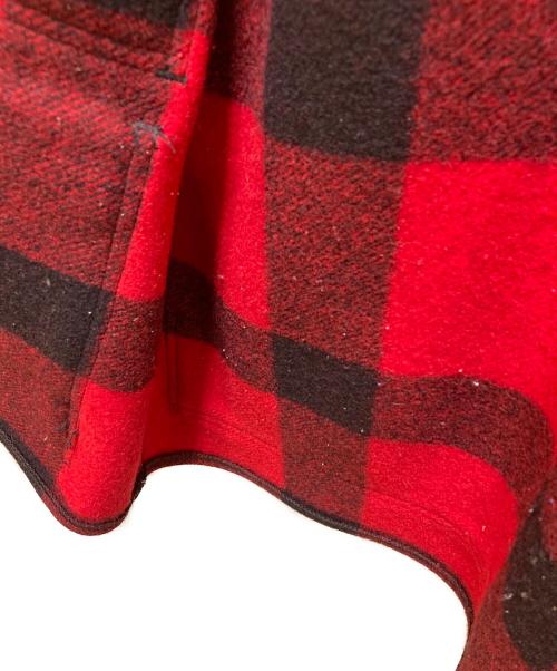 FILSON GARMENT（フィルソン ガーメント）FILSON GARMENT (フィルソン ガーメント) バッファローチェック ダブルマッキーノクルーザージャケット レッド×ブラック サイズ:42の古着・服飾アイテム