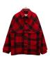 FILSON GARMENT（フィルソン ガーメント）の古着「バッファローチェック ダブルマッキーノクルーザージャケット」｜レッド×ブラック