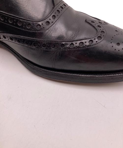 JOHNSTON&MURPHY（ジョンストン＆マーフィー）JOHNSTON&MURPHY (ジョンストン＆マーフィー) ウィングチップシューズ ブラック サイズ:9の古着・服飾アイテム