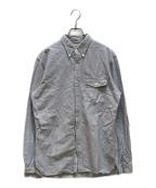 RRLダブルアールエル）の古着「ストライプボタンダウンシャツ」｜ホワイト×ブルー