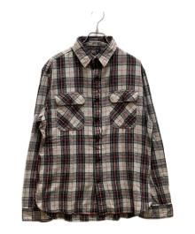 RRL（ダブルアールエル）の古着「リネン・コットン チェックシャツ」｜ベージュ
