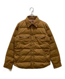 THE NORTHFACE PURPLELABEL（ザ・ノースフェイス パープルレーベル）の古着「65/35光電子ダウンシャツジャケット」｜ブラウン