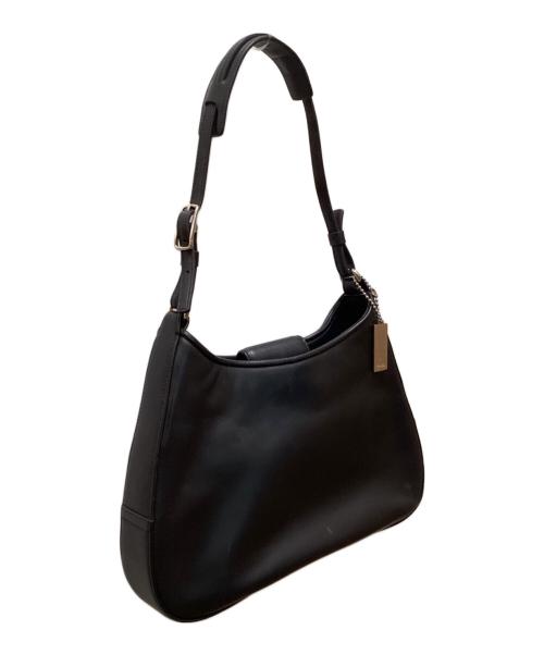 COACH（コーチ）COACH (コーチ) レザーワンショルダーバッグ ブラックの古着・服飾アイテム