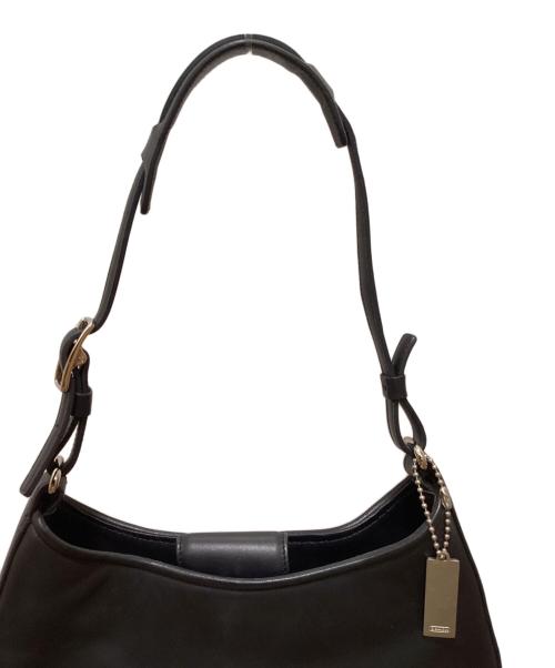 COACH（コーチ）COACH (コーチ) レザーワンショルダーバッグ ブラックの古着・服飾アイテム
