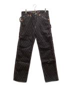 VANSONバンソン）の古着「デニムペインターパンツ」｜ブラック