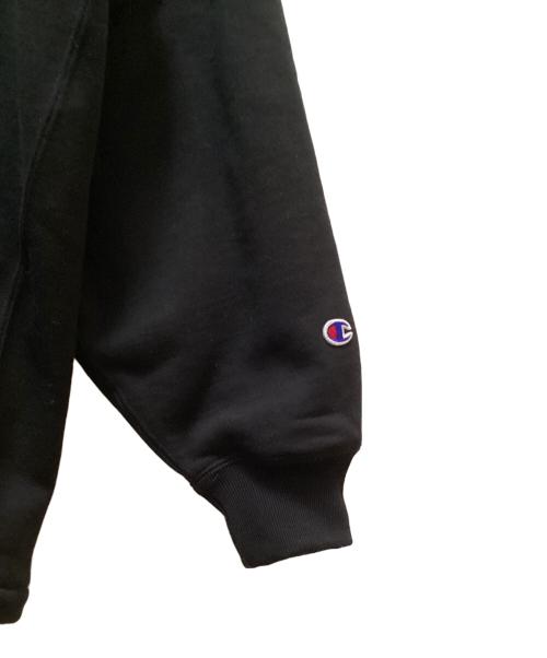 Champion（チャンピオン）Champion (チャンピオン) ダブルフェイス 裏地サーマルジップパーカー ブラック サイズ:Lの古着・服飾アイテム