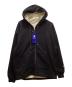 Champion（チャンピオン）の古着「ダブルフェイス 裏地サーマルジップパーカー」｜ブラック