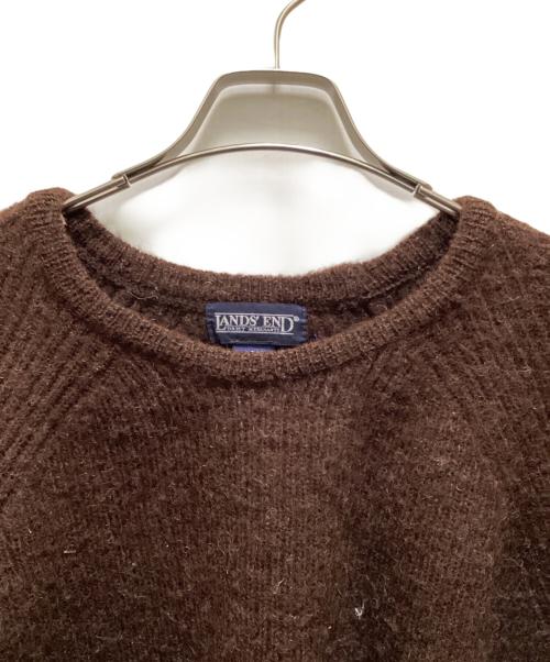 LAND'S END（ランズエンド）LAND'S END (ランズエンド) ウールニット ブラウン サイズ:Ｍの古着・服飾アイテム