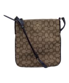 COACH（コーチ）の古着「シグネチャークロスボディバッグ」｜ブラウン