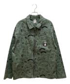 PUMA×RIPNDIPプーマ×リップンディップ）の古着「グラフィックジャケット」｜グリーン