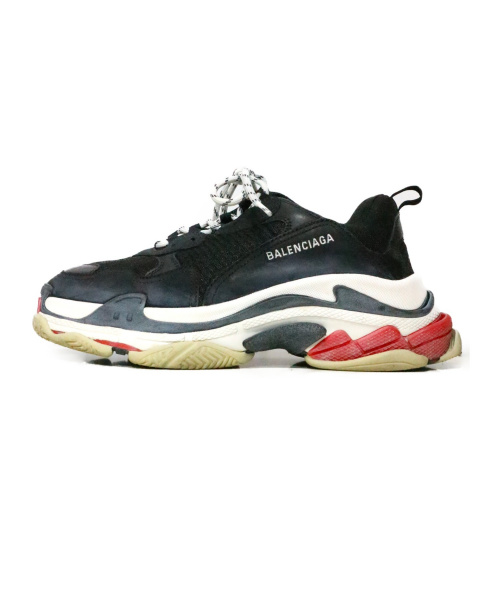 BALENCIAGA（バレンシアガ）BALENCIAGA (バレンシアガ) TRIPLE S TRAINERS ブラック×ホワイト サイズ:28.5 533882 本体のみ 18SSの古着・服飾アイテム