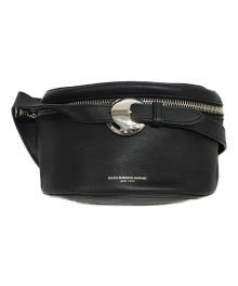 ALEXANDER WANG（アレキサンダー・ワン）の古着「Calfskin Chain Belt Bag Black ウエストバッグ」｜ブラック