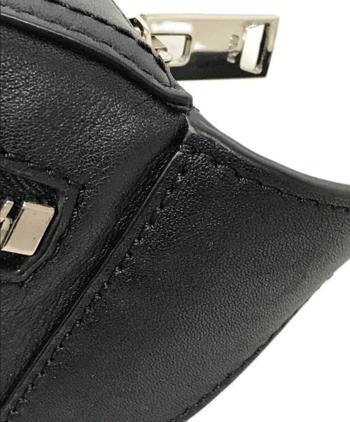 ALEXANDER WANG（アレキサンダー・ワン）ALEXANDER WANG (アレキサンダーワン) Calfskin Chain Belt Bag Black ウエストバッグ ブラックの古着・服飾アイテム