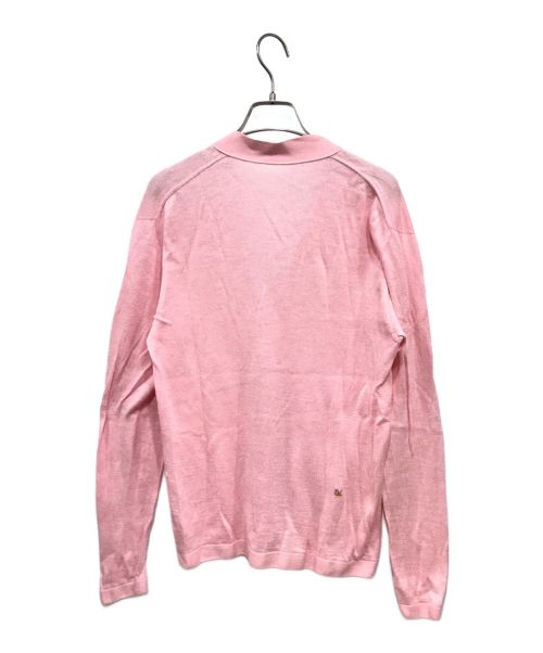 45R（フォーティファイブ・アール）45R (フォーティーファイブアール) スーピマ超ガーゼの908カーディガン ピンク サイズ:2の古着・服飾アイテム