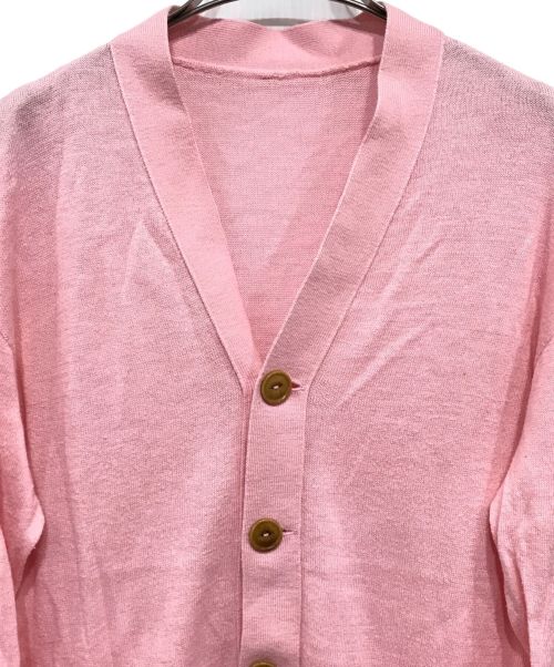 45R（フォーティファイブ・アール）45R (フォーティーファイブアール) スーピマ超ガーゼの908カーディガン ピンク サイズ:2の古着・服飾アイテム