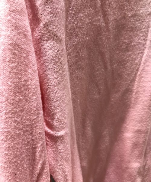45R（フォーティファイブ・アール）45R (フォーティーファイブアール) スーピマ超ガーゼの908カーディガン ピンク サイズ:2の古着・服飾アイテム
