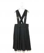COMME des GARCONS COMME des GARCONSコムデギャルソン コムデギャルソン）の古着「ウールギャバジンジャンパースカート」｜ブラック