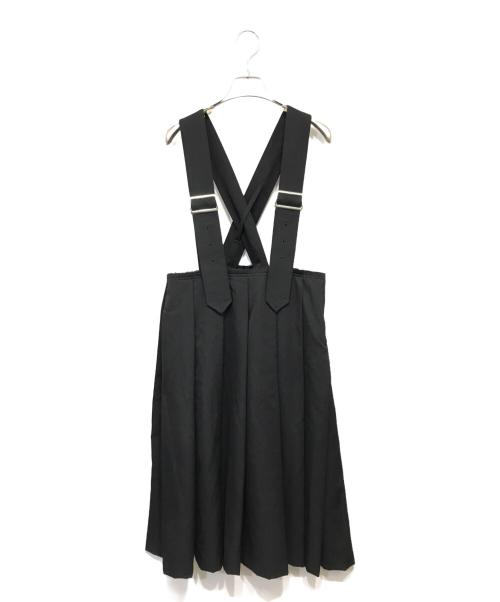 COMME des GARCONS COMME des GARCONS（コムデギャルソン コムデギャルソン）COMME des GARCONS COMME des GARCONS (コムデギャルソン コムデギャルソン) ウールギャバジンジャンパースカート ブラック サイズ: XSの古着・服飾アイテム