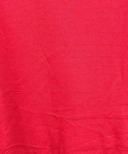 JohnUNDERCOVER（ジョンアンダーカバー）JohnUNDERCOVER (ジョンアンダーカバー) レイヤードデザインカーディガン レッド×グレー サイズ:3の古着・服飾アイテム