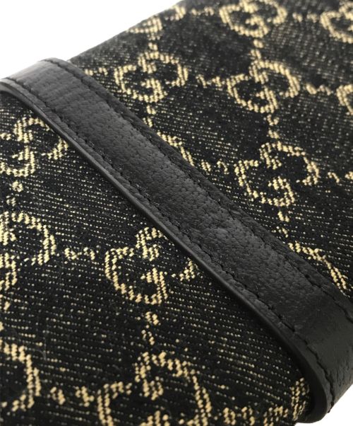 GUCCI（グッチ）GUCCI (グッチ) ジャッキー1961チェーンウォレット ブラック サイズ:記載なしの古着・服飾アイテム