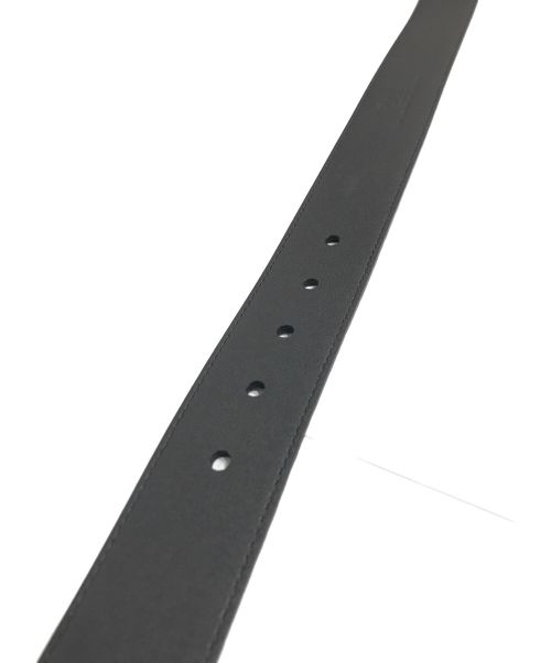 GUCCI（グッチ）GUCCI (グッチ) マイクログッチシマレザーベルト ブラック サイズ:100の古着・服飾アイテム