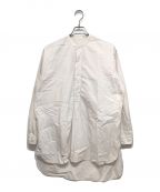 KIUTYキウティ）の古着「バンドカラー グランパシャツ」｜アイボリー