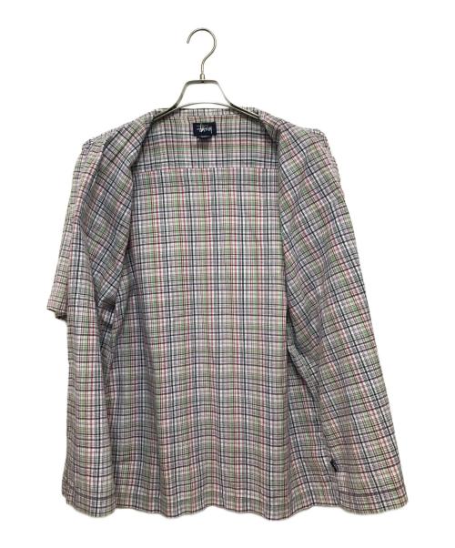 stussy（ステューシー）stussy (ステューシー) オールドギミックチェックシャツ マルチカラー サイズ:Lの古着・服飾アイテム