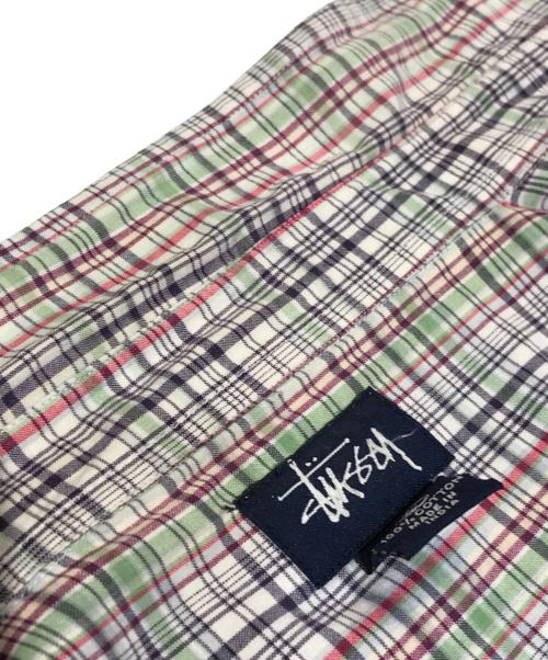 stussy（ステューシー）stussy (ステューシー) オールドギミックチェックシャツ マルチカラー サイズ:Lの古着・服飾アイテム