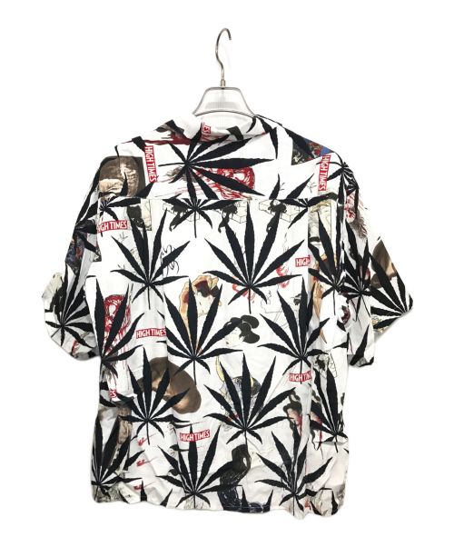 WACKO MARIA（ワコマリア）WACKO MARIA (ワコマリア) HAWAIIAN SHIRT レーヨンアロハシャツ ホワイト×ブラック サイズ:Lの古着・服飾アイテム