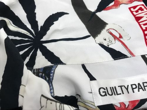 WACKO MARIA（ワコマリア）WACKO MARIA (ワコマリア) HAWAIIAN SHIRT レーヨンアロハシャツ ホワイト×ブラック サイズ:Lの古着・服飾アイテム