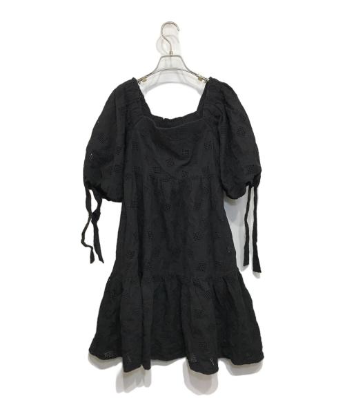 HER LIP TO（ハーリップトゥ）HER LIP TO (ハーリップトゥ) Beach walk dress レースドレス ブラック サイズ:Sの古着・服飾アイテム