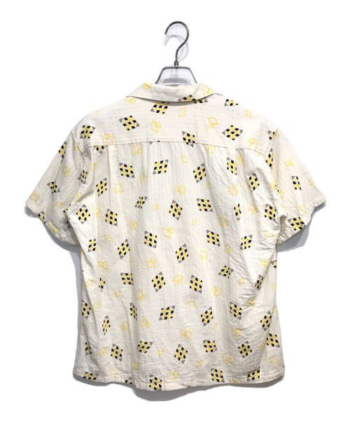 Star OF HOLLYWOOD（スターオブハリウッド）Star OF HOLLYWOOD (スターオブハリウッド) DIAMOND 半袖 オープンカラーシャツ ホワイト サイズ:Mの古着・服飾アイテム