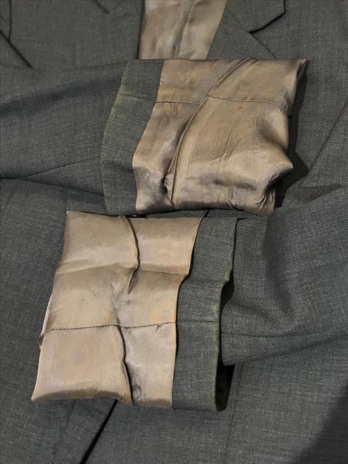 RAF SIMONS（ラフシモンズ）RAF SIMONS (ラフシモンズ) 1Bテーラードジャケット グレー サイズ:46の古着・服飾アイテム