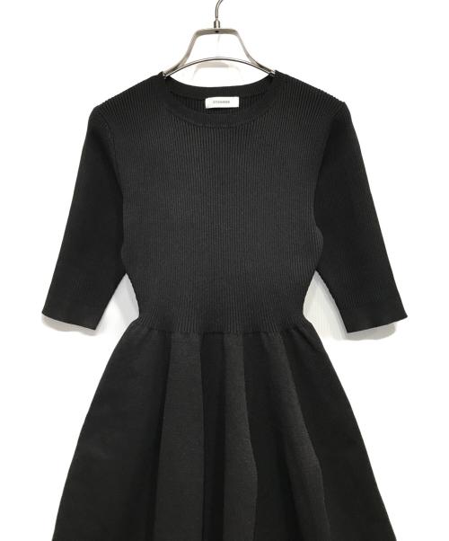 STYLE MIXER（スタイルミキサー）STYLE MIXER (スタイルミキサー) ベストレイヤードフォルムワンピース ブラック サイズ:Sの古着・服飾アイテム