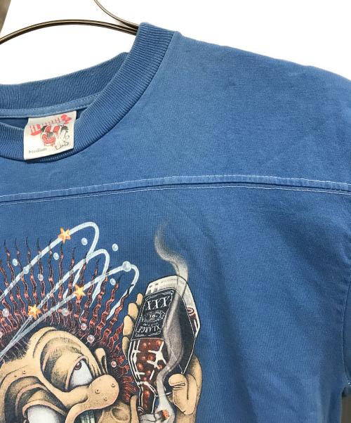 X-LARGE（エクストララージ）X-LARGE (エクストララージ) 古着プリントTシャツ ブルー サイズ:Mの古着・服飾アイテム