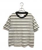 MHLエムエイチエル）の古着「ボーダーTシャツ」｜ホワイト×ブラック