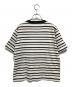 MHL (エムエイチエル) ボーダーTシャツ ホワイト×ブラック サイズ:Ⅱ：4500円