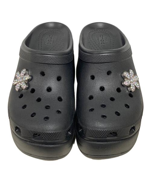 crocs（クロックス）crocs (クロックス) Siren Clog ヒールサンダル ブラック サイズ:W6の古着・服飾アイテム