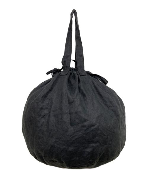 KAGURE（カグレ）KAGURE (カグレ) リネンキンチャクバッグ ブラック サイズ:Freeの古着・服飾アイテム