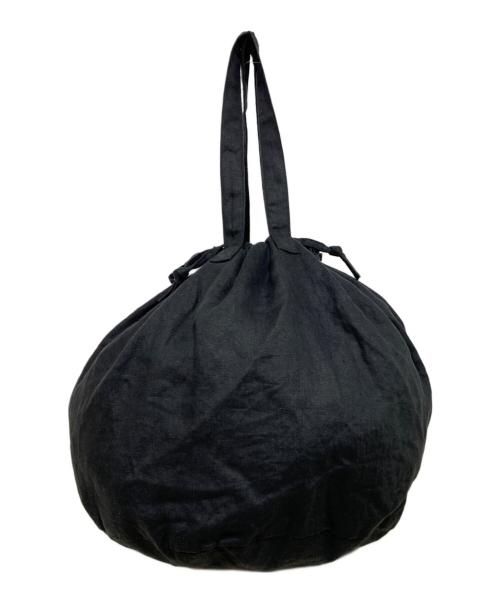 KAGURE（カグレ）KAGURE (カグレ) リネンキンチャクバッグ ブラック サイズ:Freeの古着・服飾アイテム