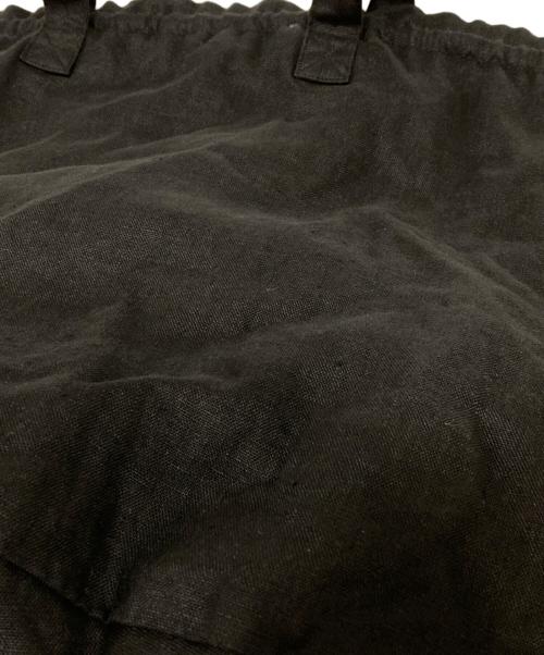 KAGURE（カグレ）KAGURE (カグレ) リネンキンチャクバッグ ブラック サイズ:Freeの古着・服飾アイテム