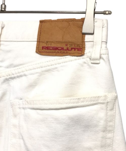 RESOLUTE（リゾルト）RESOLUTE (リゾルト) 710セルビッチデニムパンツ ホワイト サイズ:29の古着・服飾アイテム