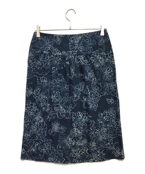 R BY 45rpm（アールバイフォーティファイブアールピーエム）R BY 45rpm (アールバイフォーティファイブアールピーエム) インディゴ染めスカート インディゴ サイズ:2の古着・服飾アイテム