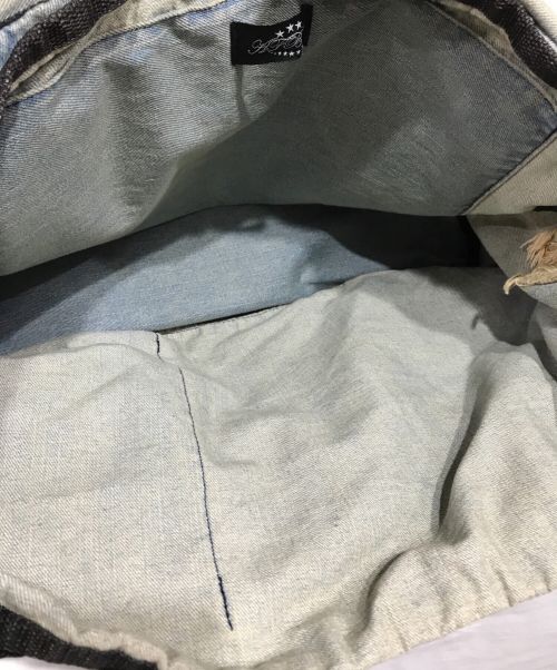 AFB（エーエフビー）AFB (エーエフビー) デニムメッセンジャーバッグ ブルーの古着・服飾アイテム