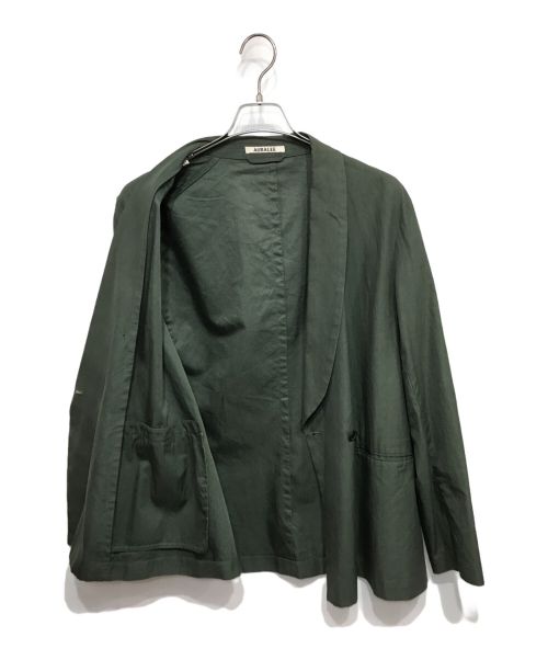 AURALEE（オーラリー）AURALEE (オーラリー) 18SS SHAWL COLLAR JACKET カーキ サイズ:3の古着・服飾アイテム